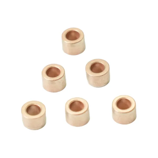 RoHS Powder Metallurgy Copper Bushing Sleeves for Laser Printer Toner Cartridge Drums