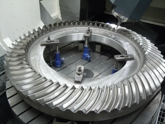 Spiral Bevel Gear and Shafts for Cement Grinding Mill