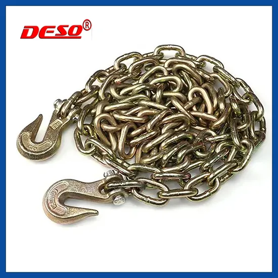 Grade 70 Transport Tow Binder Chain Assembly with Clevis Grab Hooks 