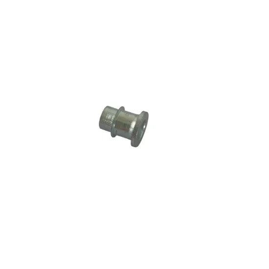 Custom Lathe Machined Flanged Sleeve Bushing with Through Hole for Device Mounting or Assembly 