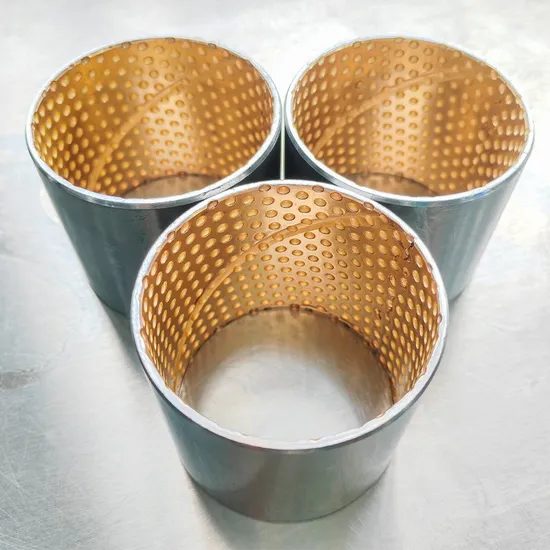 High Quality Bimetal Material Copper Alloy Steel Bushing Automobile Engine Construction Machinery Parts 